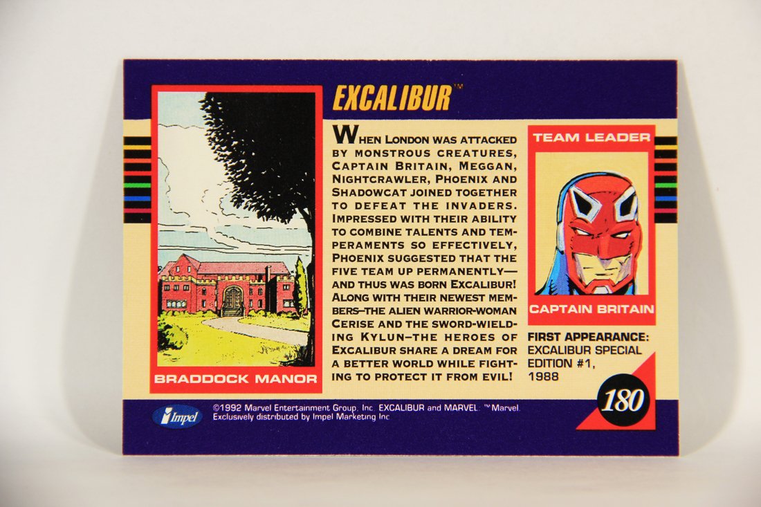 1992 Marvel Universe Series 3 Trading Card #180 Excalibur ENG L014911