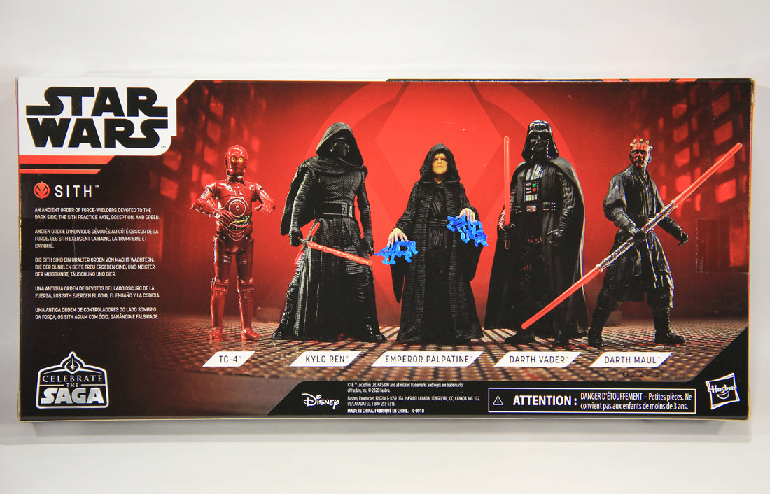 Star Wars Celebrate The Saga Sith 5-Pack 3.75 Action Figures Pristine MISB L015100