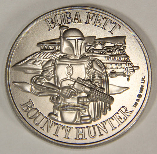 Star Wars Coin POTF Boba Fett CUSTOM Replacement Top Quality Repro L015114