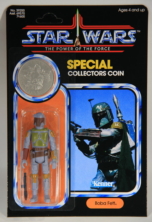 Star Wars Boba Fett POTF Coin SLC Factory Custom Figure And Card Repro Replica L015168