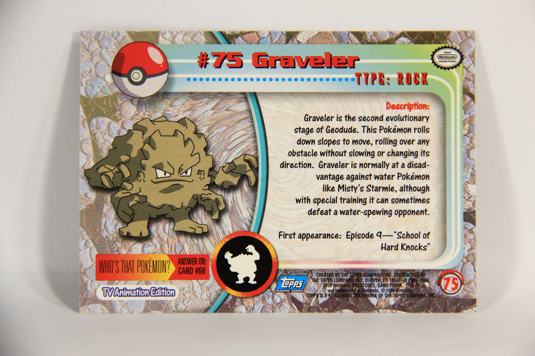 Pokémon Card Graveler #75 TV Animation Blue Logo 1st Print ENG L015236