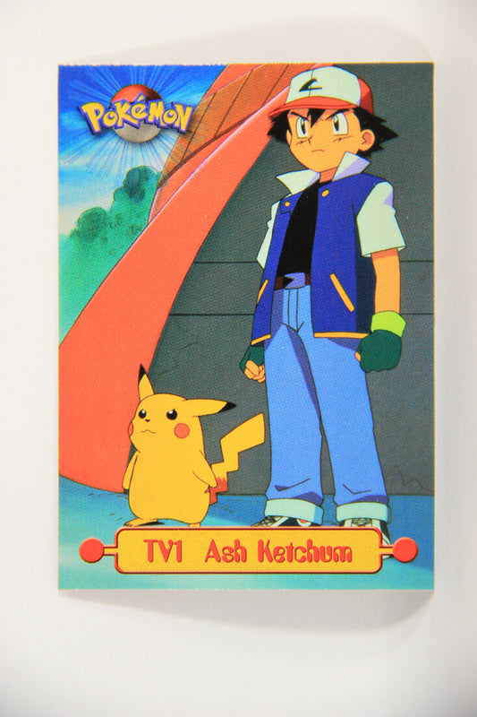 Pokémon Card TV Animation #TV1 Ash Ketchum Blue Logo 1st Print ENG L015238
