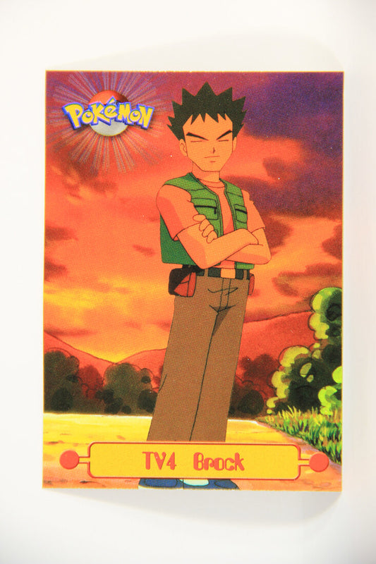 Pokémon Card TV Animation #TV4 Brock Blue Logo 1st Print ENG L015240