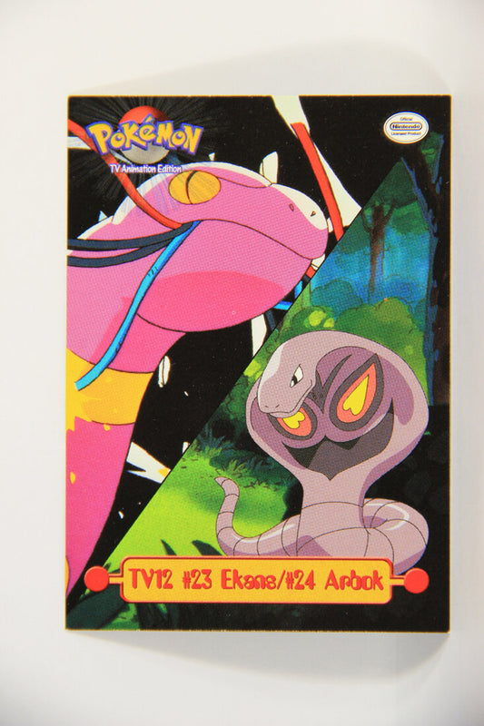 Pokémon Card TV Animation #TV12 Ekans And Arbok Blue Logo 1st Print Puzzle ENG L015248
