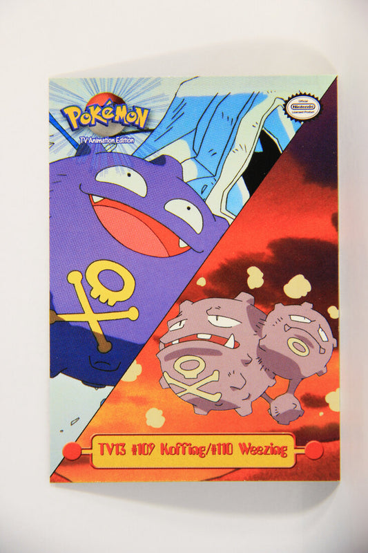 Pokémon Card TV Animation #TV13 Koffing And Weezing Blue Logo 1st Print Puzzle ENG L015249