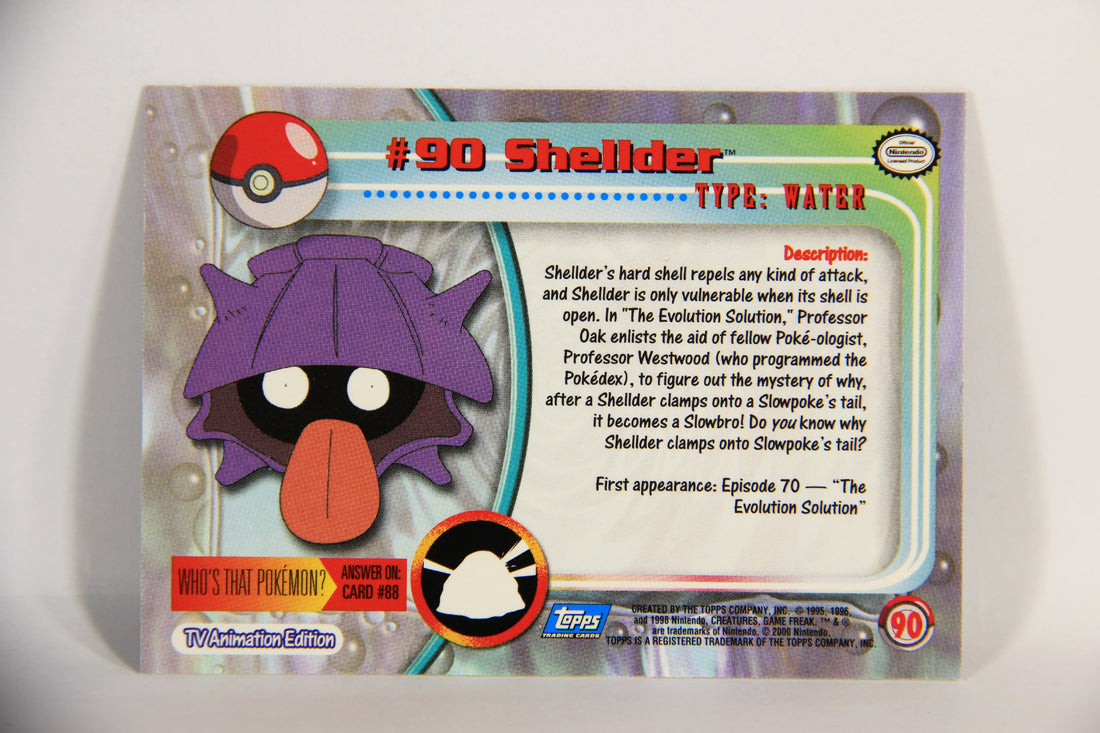 Pokémon Card Shellder #90 TV Animation Blue Logo 1st Print ENG L015255