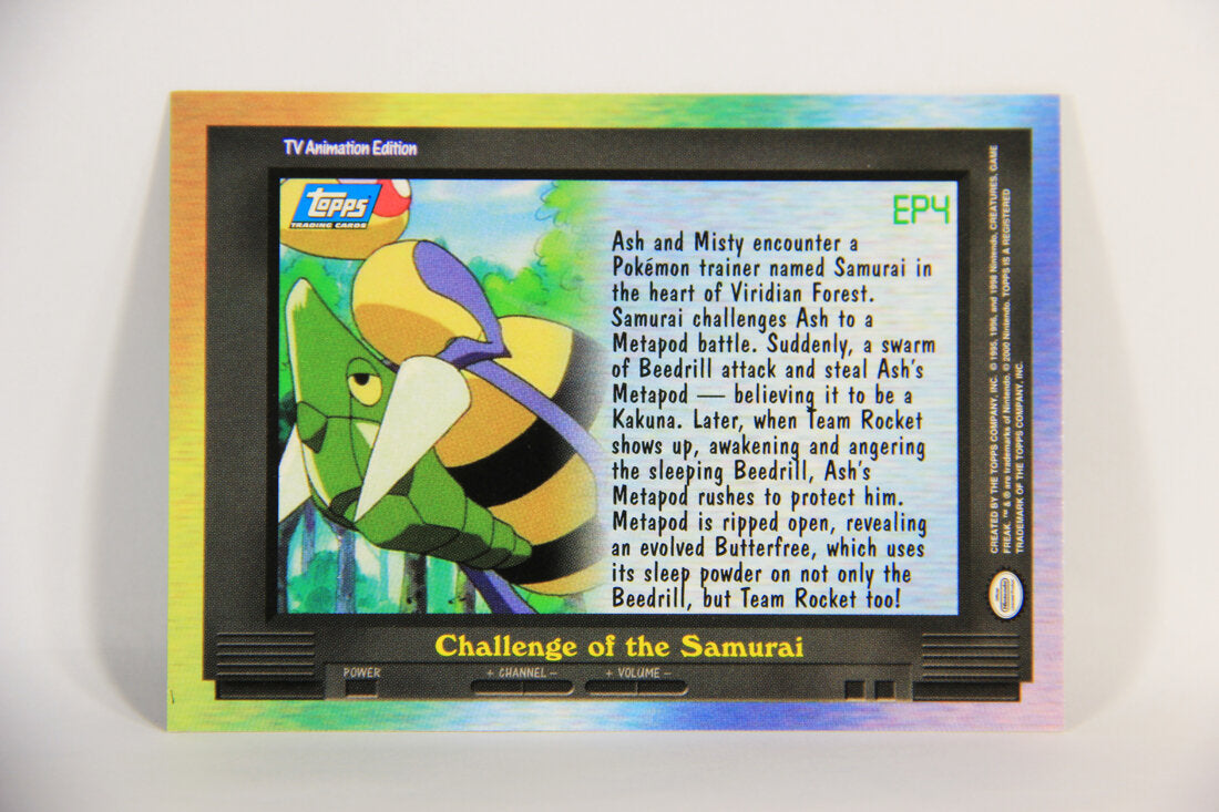 Pokémon Card TV Animation #EP4 Challenge Of The Samurai Blue Logo 1st Print ENG L015276