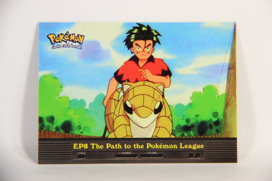 Pokémon Card TV Animation #EP8 The Path To The Pokemon League Blue Logo 1st Print ENG L015280