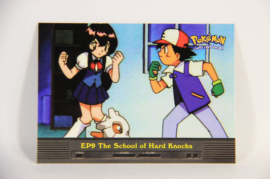Pokémon Card TV Animation #EP9 The School Of Hard Knocks Blue Logo 1st Print ENG L015281