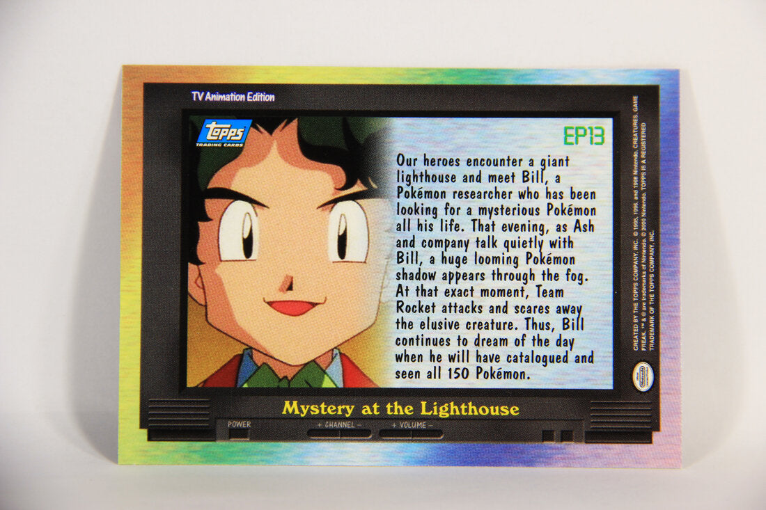 Pokmon Card TV Animation #EP13 Mystery At The Lighthouse Blue Logo 1s AGS Collectibles Pokmon Card TV Animation #EP13 Mystery At The Lighthouse Blue Logo 1s AGS Collectibles