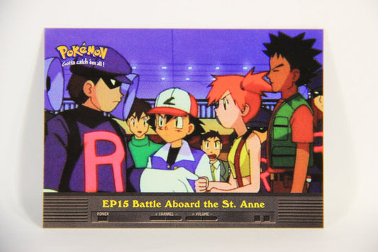 Pokémon Card TV Animation #EP15 Battle Aboard The St. Anne Blue Logo 1st Print ENG L015287