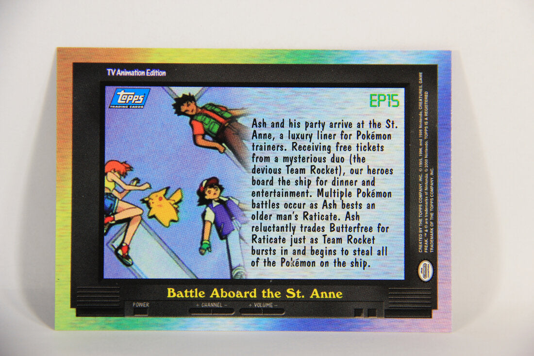 Pokémon Card TV Animation #EP15 Battle Aboard The St. Anne Blue Logo 1st Print ENG L015287