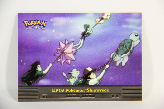 Pokémon Card TV Animation #EP16 Pokemon Shipwreck Blue Logo 1st Print ENG L015288