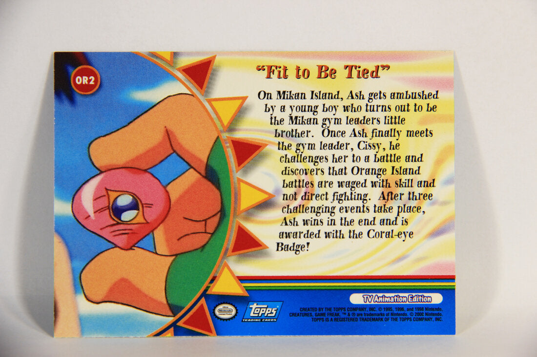 Pokémon Card TV Animation #OR2 Fit To Be Tied Blue Logo 1st Print ENG L015302