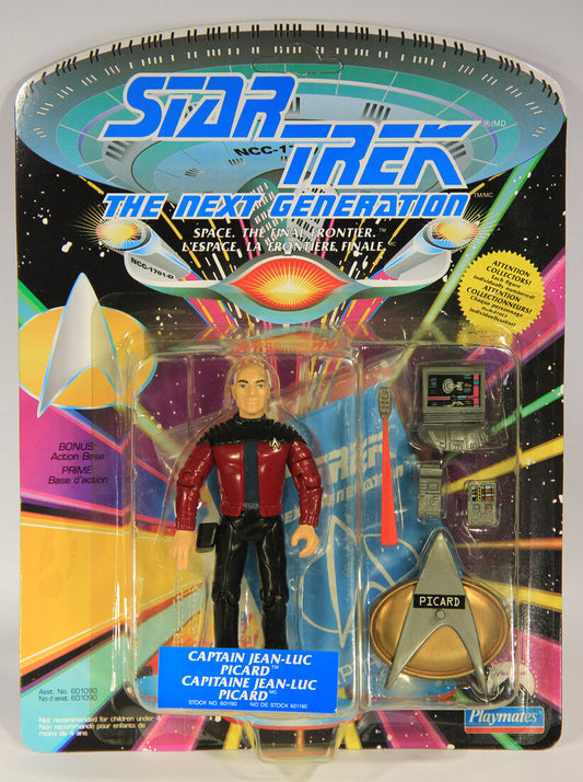 1992 Star Trek The Next Generation Captain Jean-Luc Picard Action Figure Canadian FR-ENG L015308