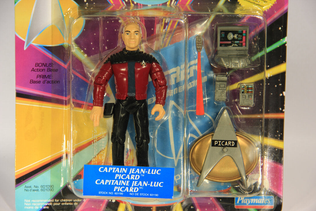 1992 Star Trek The Next Generation Captain Jean-Luc Picard Action Figure Canadian FR-ENG L015308