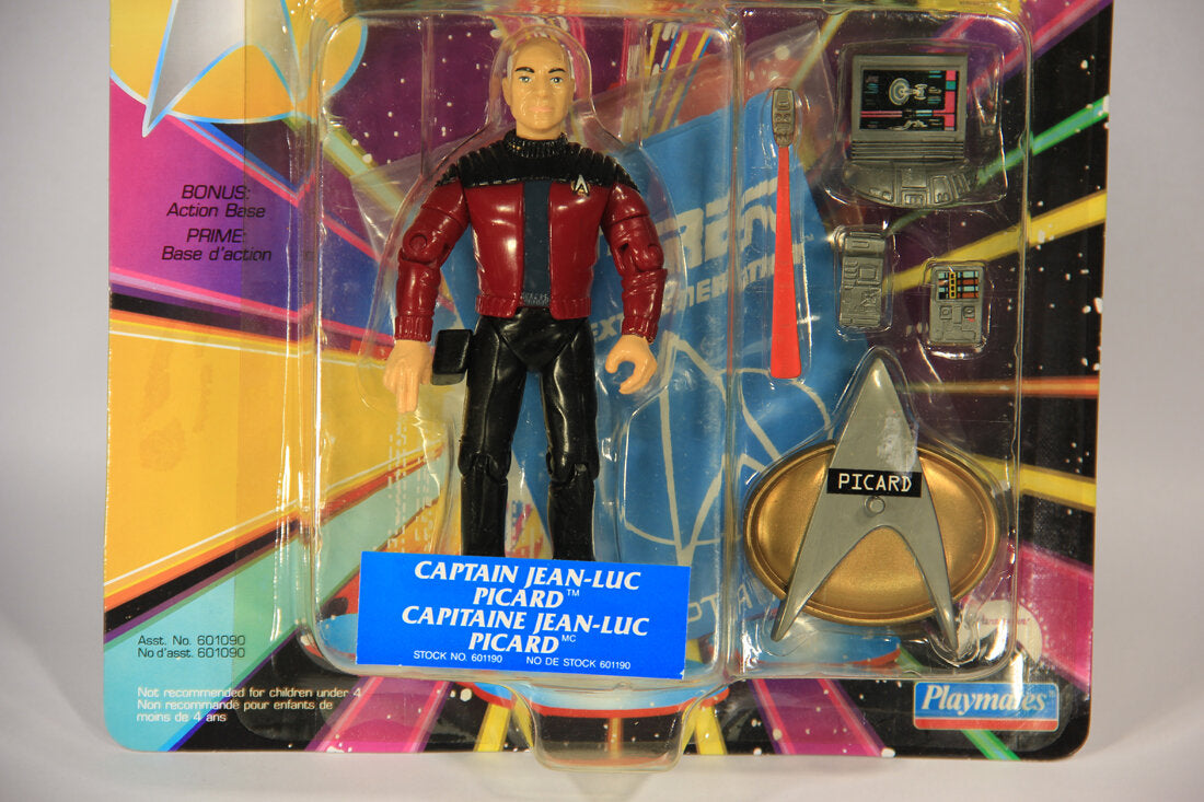 1992 Star Trek The Next Generation Captain Jean-Luc Picard Action Figure Canadian FR-ENG L015308