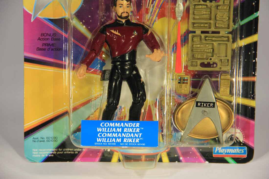 1992 Star Trek The Next Generation Commander Riker Action Figure Canadian FR-ENG L015311