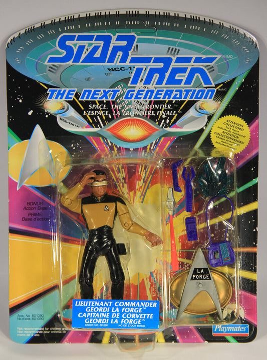 1992 Star Trek The Next Generation Lieutenant Commander Geordi La Forge Figure Canada FR-EN L015312