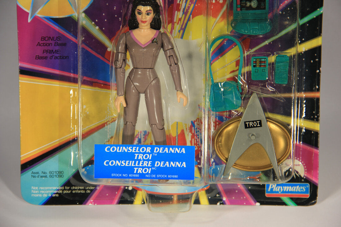 1992 Star Trek The Next Generation Counselor Deanna Troi Action Figure Canadian FR-ENG L015314