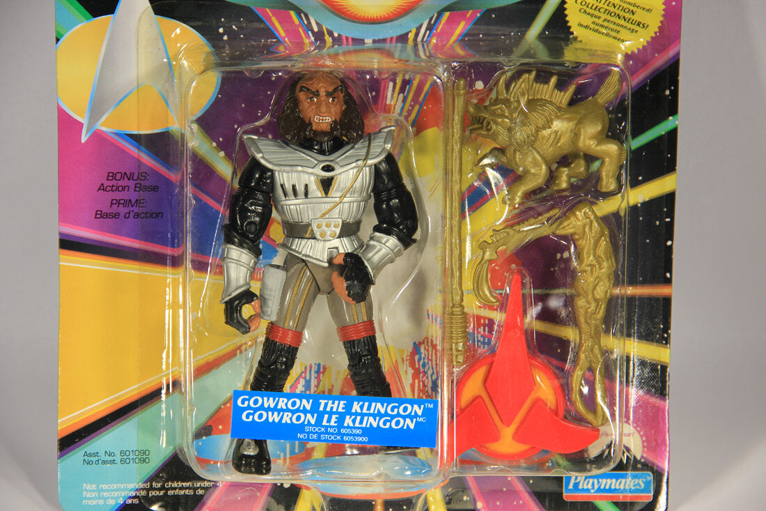 1992 Star Trek The Next Generation Gowron The Klingon Action Figure Canadian FR-ENG L015316