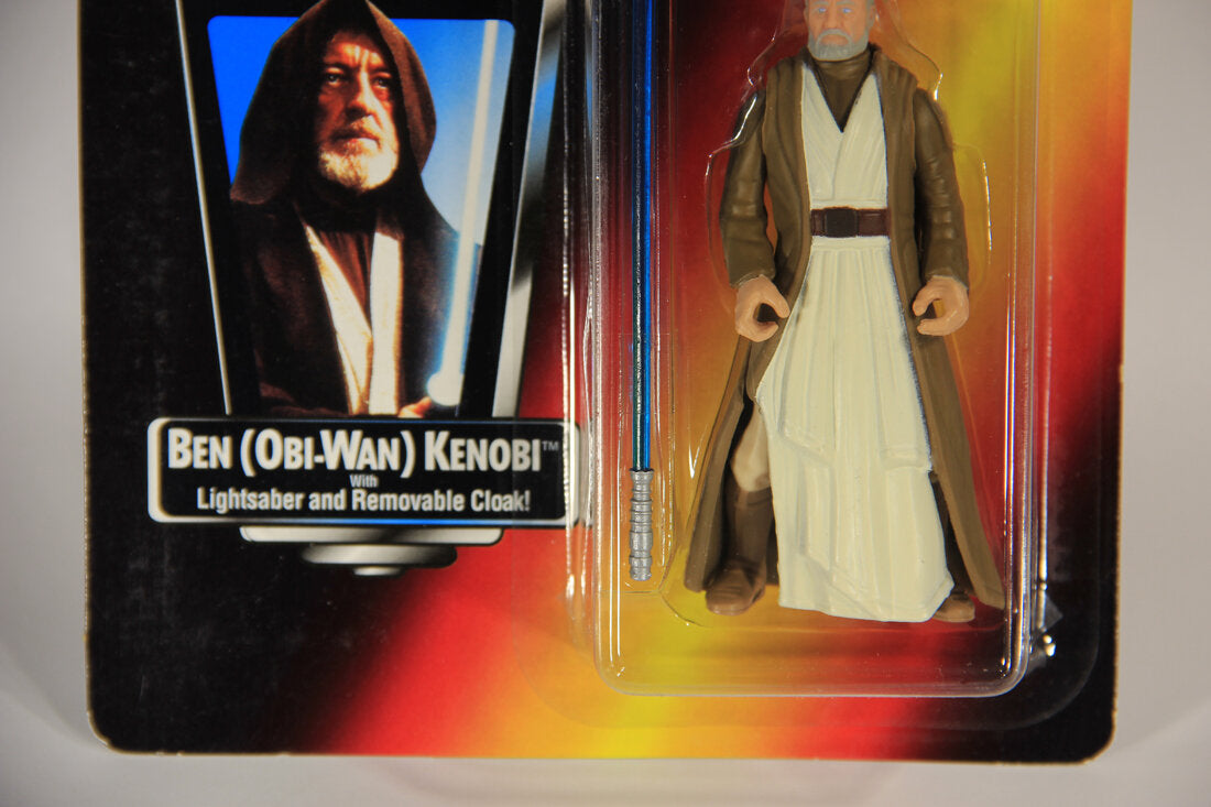 Star Wars Ben Obi-Wan Kenobi Long Saber Variant 1995 POTF Action Figure ENG Red Card MOC L015325