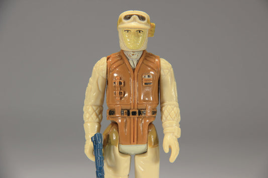 Star Wars Rebel Soldier 1980 ESB Figure Pale Face Hong Kong COO III-1a Smile L015353