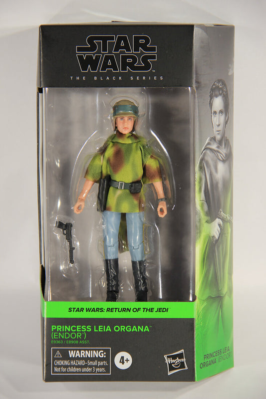 Star Wars Princess Leia Organa Endor #03 Black Series Galaxy ROTJ 6 Inch Figure MISB L015401