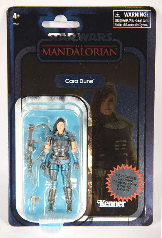 Star Wars Mandalorian Cara Dune Carbonized Vintage Collection MOC Gina Carano Damaged L015415