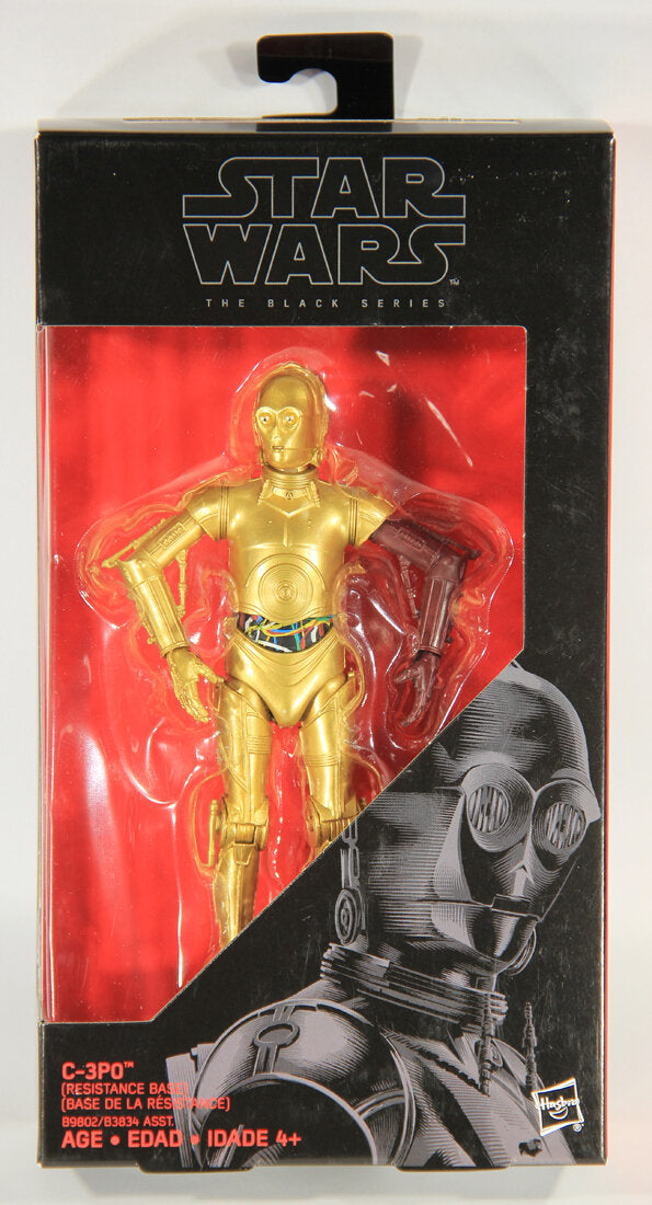 Star Wars C-3PO Resistance Base #29 Dark Red Arm Black Series 6 Inch Figure MISB L015427