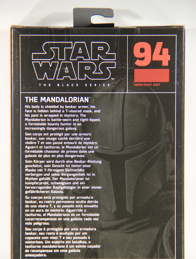 Star Wars The Mandalorian #94 The Mandalorian The Black Series 6 Inch Figure MISB L015428