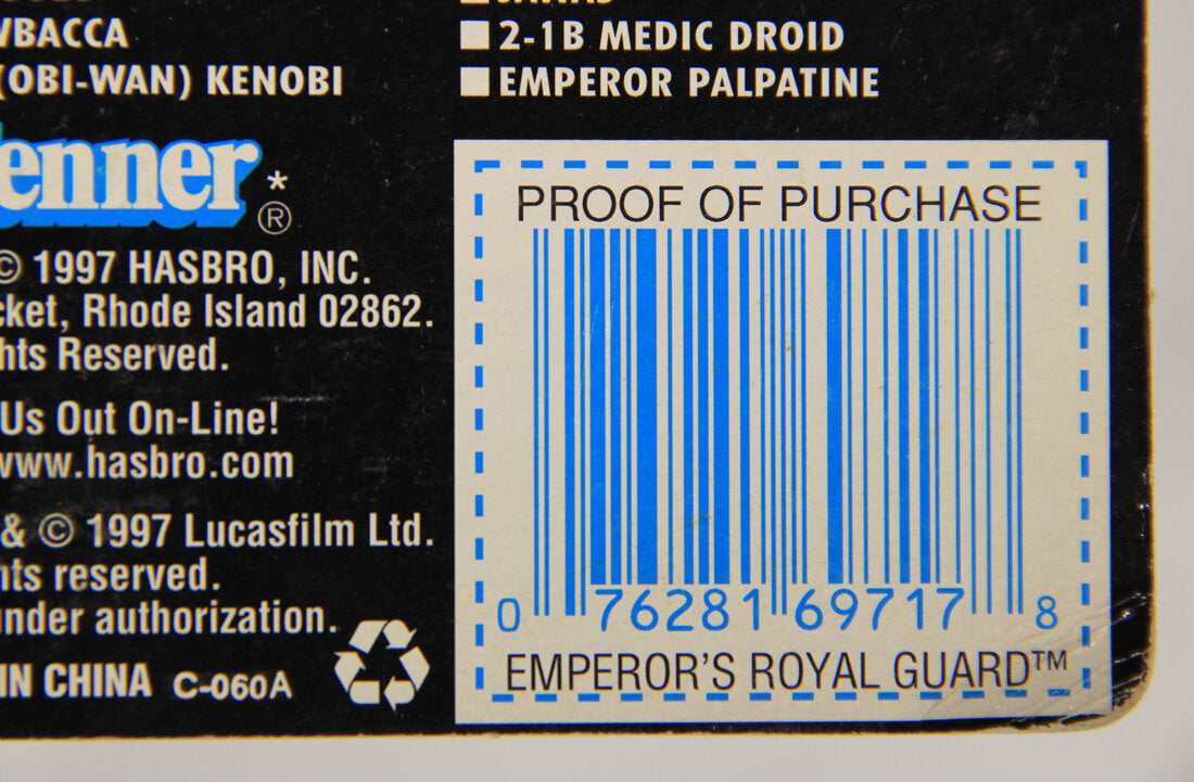 Star Wars Emperor's Royal Guard 1997 POTF Action Figure ENG Holofoil Card Collection 3 MOC L015441