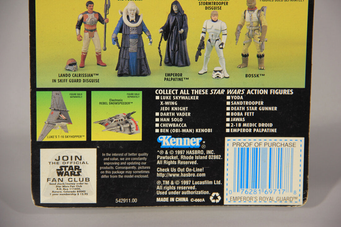 Star Wars Emperor's Royal Guard 1997 POTF Action Figure ENG Holofoil Card Collection 3 MOC L015441