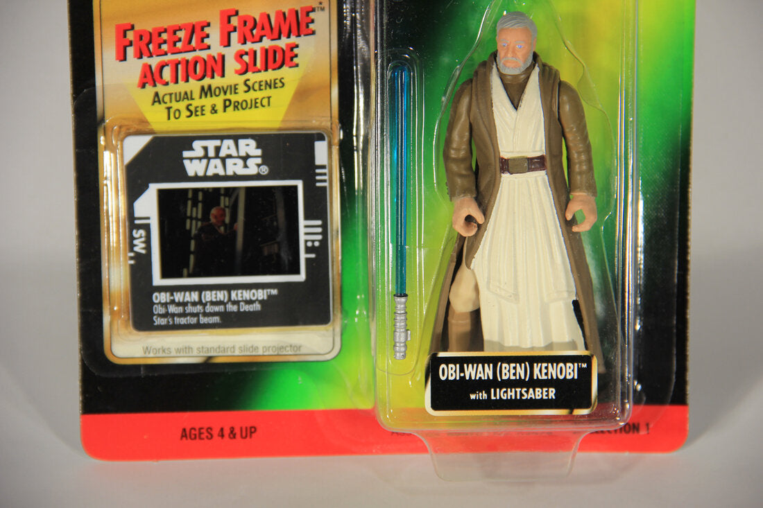 Star Wars Obi-Wan Ben Kenobi 1997 POTF Figure Freeze Frame Slide ENG Card Collection 1 MOC L015442