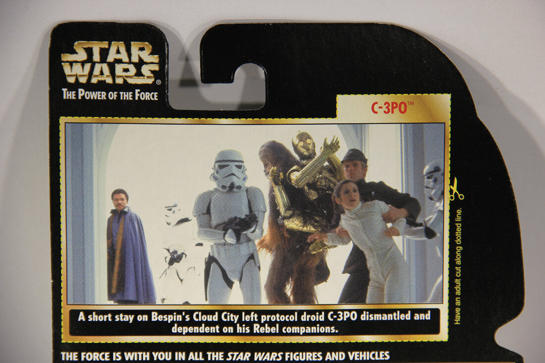 Star Wars C-3PO Cargo Net 1997 POTF Figure Freeze Frame Slide ENG Card Collection 1 MOC L015443