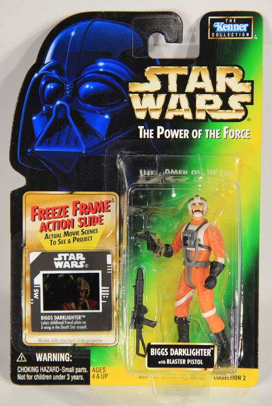 Star Wars Biggs Darklighter 1997 POTF Figure Freeze Frame Slide ENG Card Collection 2 L015462