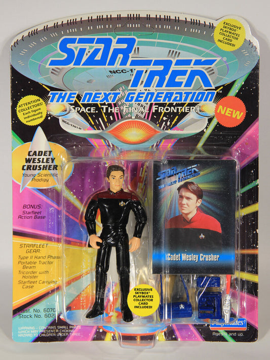 1993 Star Trek The Next Generation Cadet Wesley Crusher Action Figure ENG Card L015470