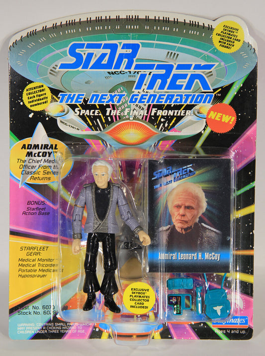 1993 Star Trek The Next Generation Admiral McCoy Action Figure ENG Card L015476