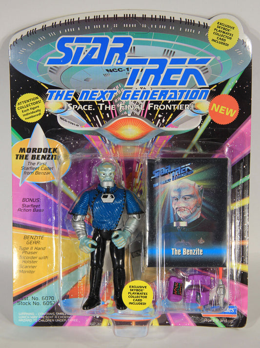 1993 Star Trek The Next Generation Mordock The Benzite Action Figure ENG Card L015479