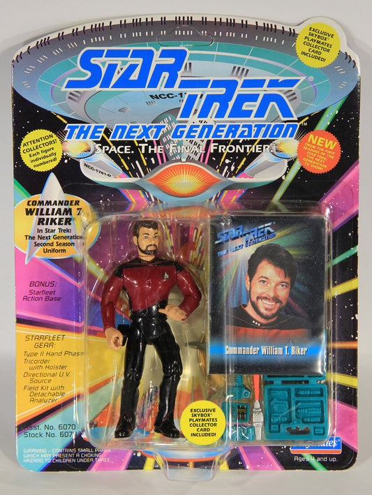 1993 Star Trek The Next Generation Commander William T Riker Action Figure ENG Card L015487
