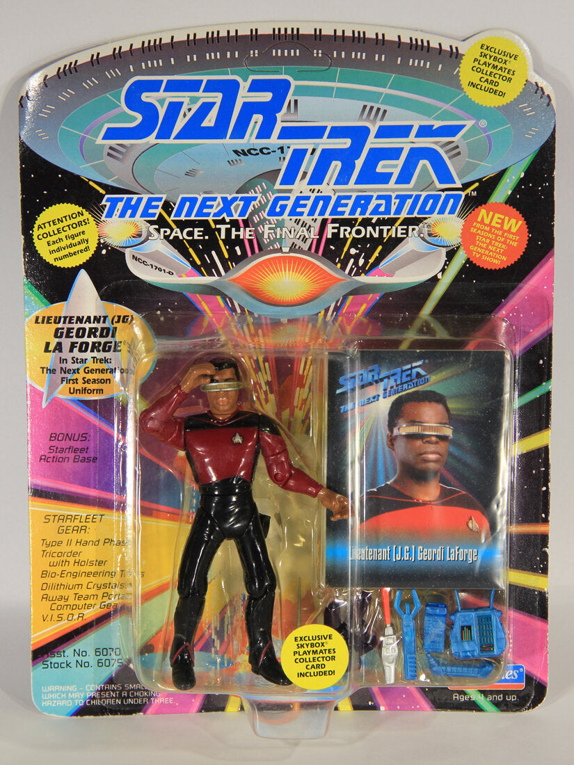 1993 Star Trek The Next Generation Lieutenant JG Geordi La Forge Action Figure ENG Card L015488