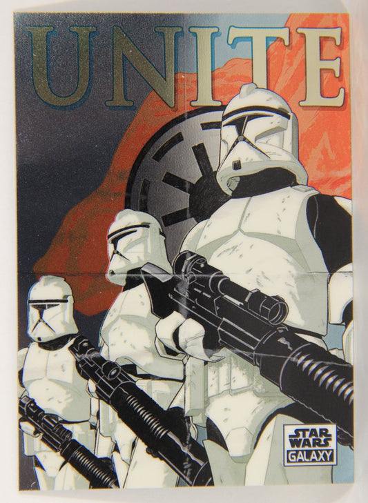 Star Wars Galaxy Chrome 2021 Topps Trading Card #49 Republic Unite Artwork ENG L015496