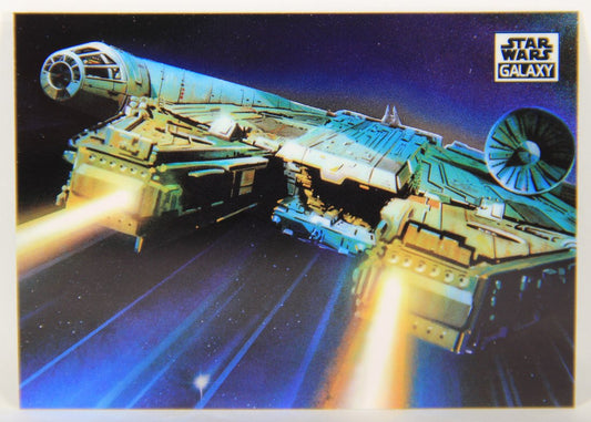 Star Wars Galaxy Chrome 2021 Topps Trading Card #61 The Falcon Fires Artwork ENG L015498