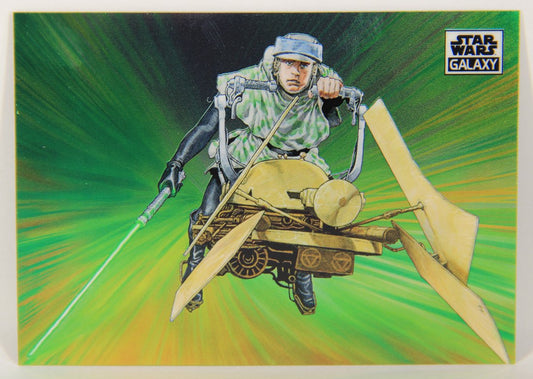 Star Wars Galaxy Chrome 2021 Topps Trading Card #62 Endor Chase Artwork ENG L015499