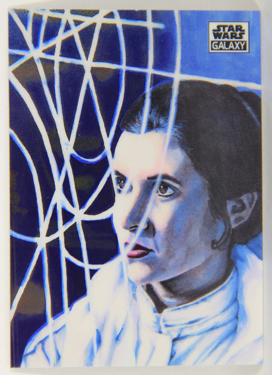Star Wars Galaxy Chrome 2021 Topps Trading Card #73 Focused And Fearless Artwork ENG L015500