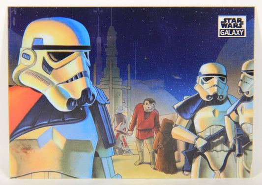 Star Wars Galaxy Chrome 2021 Topps Trading Card #94 Mos Eisley After Dark Artwork ENG L015502