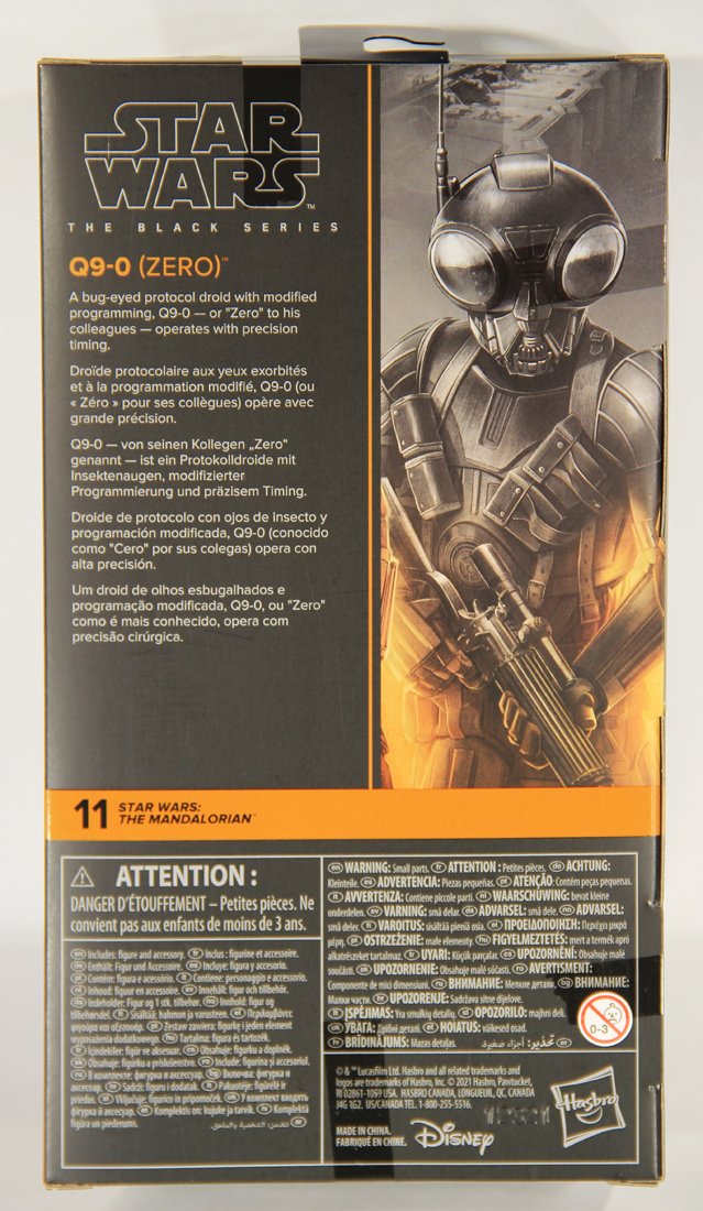 Star Wars Q9-0 Zero #11 The Mandalorian Black Series Galaxy 6 Inch Droid Figure MISB L015524