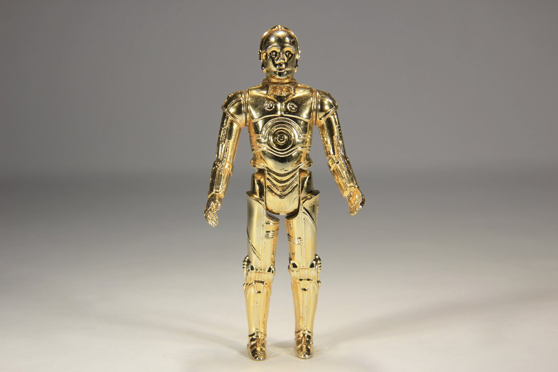 Star Wars C-3PO 1977 See-Threepio Vintage Action Figure Deep Gold Color Hong Kong COO L015541