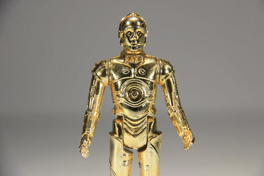 Star Wars C-3PO 1977 See-Threepio Vintage Action Figure Deep Gold Color Hong Kong COO L015541