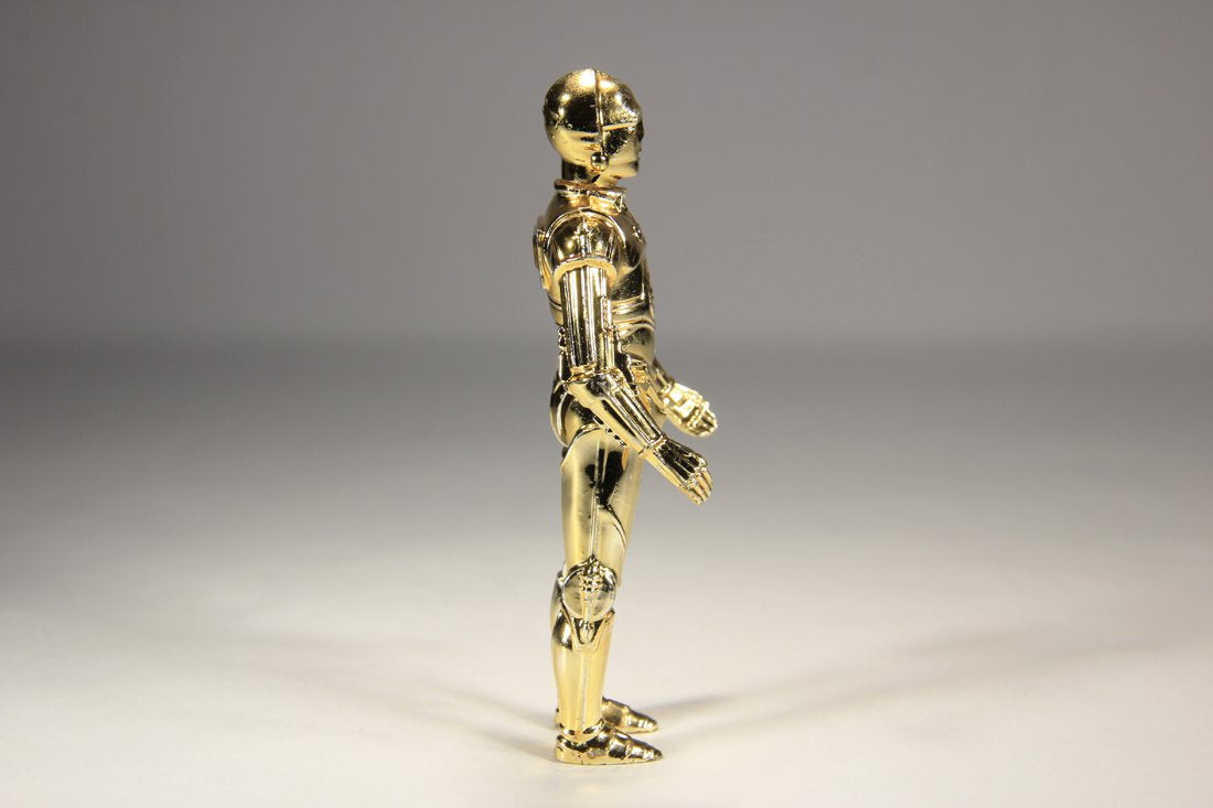 Star Wars C-3PO 1977 See-Threepio Vintage Action Figure Deep Gold Color Hong Kong COO L015541